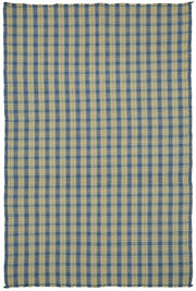 Gozvan Mavi Bej Geometrik Modern Yün El Dokuma Halı 181x263 cm