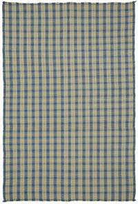 Gozvan Mavi Bej Geometrik Modern Yün El Dokuma Halı 181x263 cm