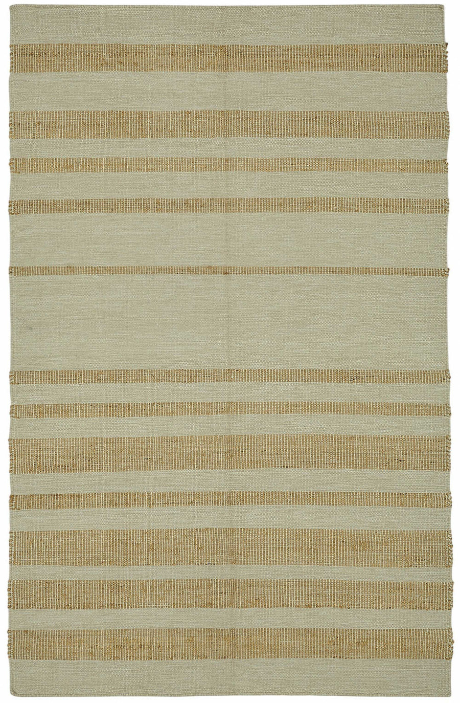 Gozvan Bej Çizgili Dokulu Yün El Dokuma Halı 150x241 cm 48532