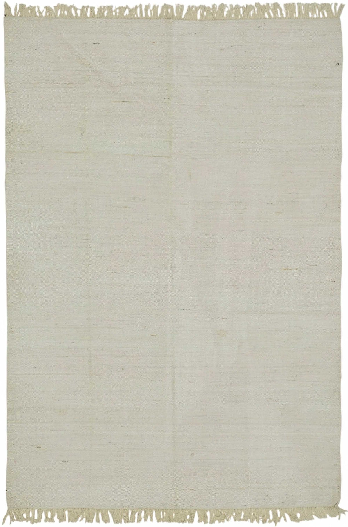Gozvan Düz Dokuma Modern Ekru ve Yeşil Halı 180x270 cm 48543