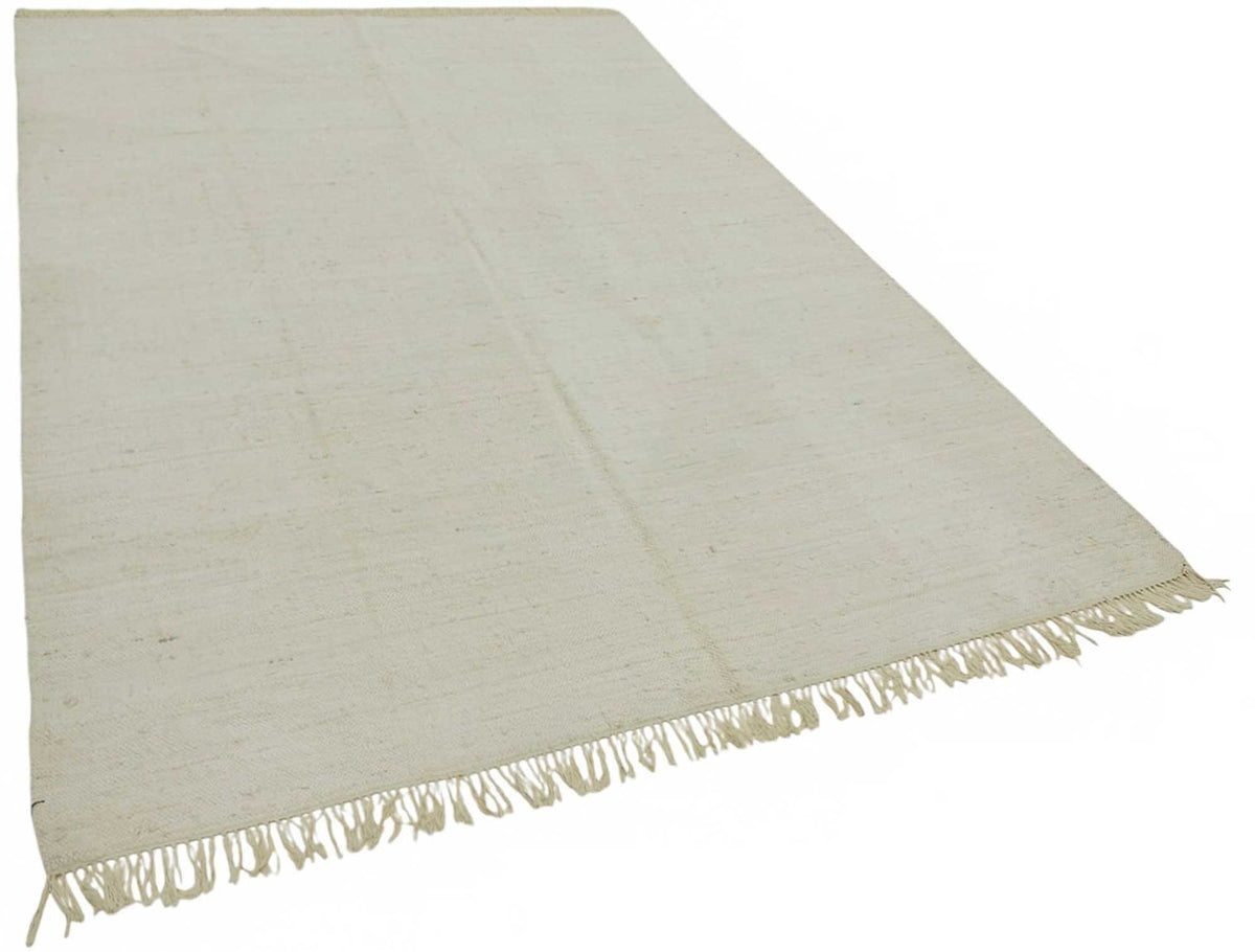 Gozvan Düz Dokuma Modern Ekru ve Yeşil Halı 180x270 cm 48543 – genel görünüm