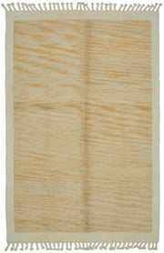 Gozvan Soyut Desenli Bej ve Taba Rengi Dokuma Modern Halı 175x267 cm