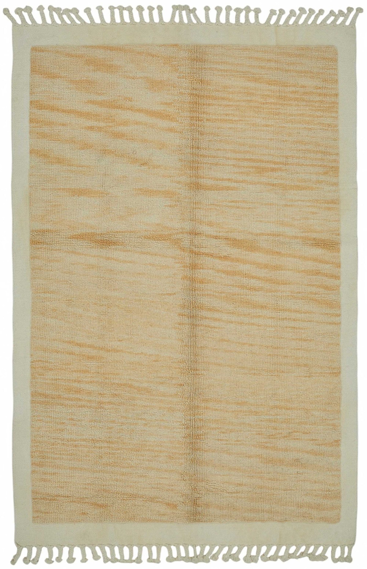 Gozvan Soyut Desenli Bej ve Taba Rengi Dokuma Modern Halı 175x267 cm