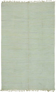 Gozvan Dokuma Modern Düz Yeşil El İşi Halı 170x271 cm 48547