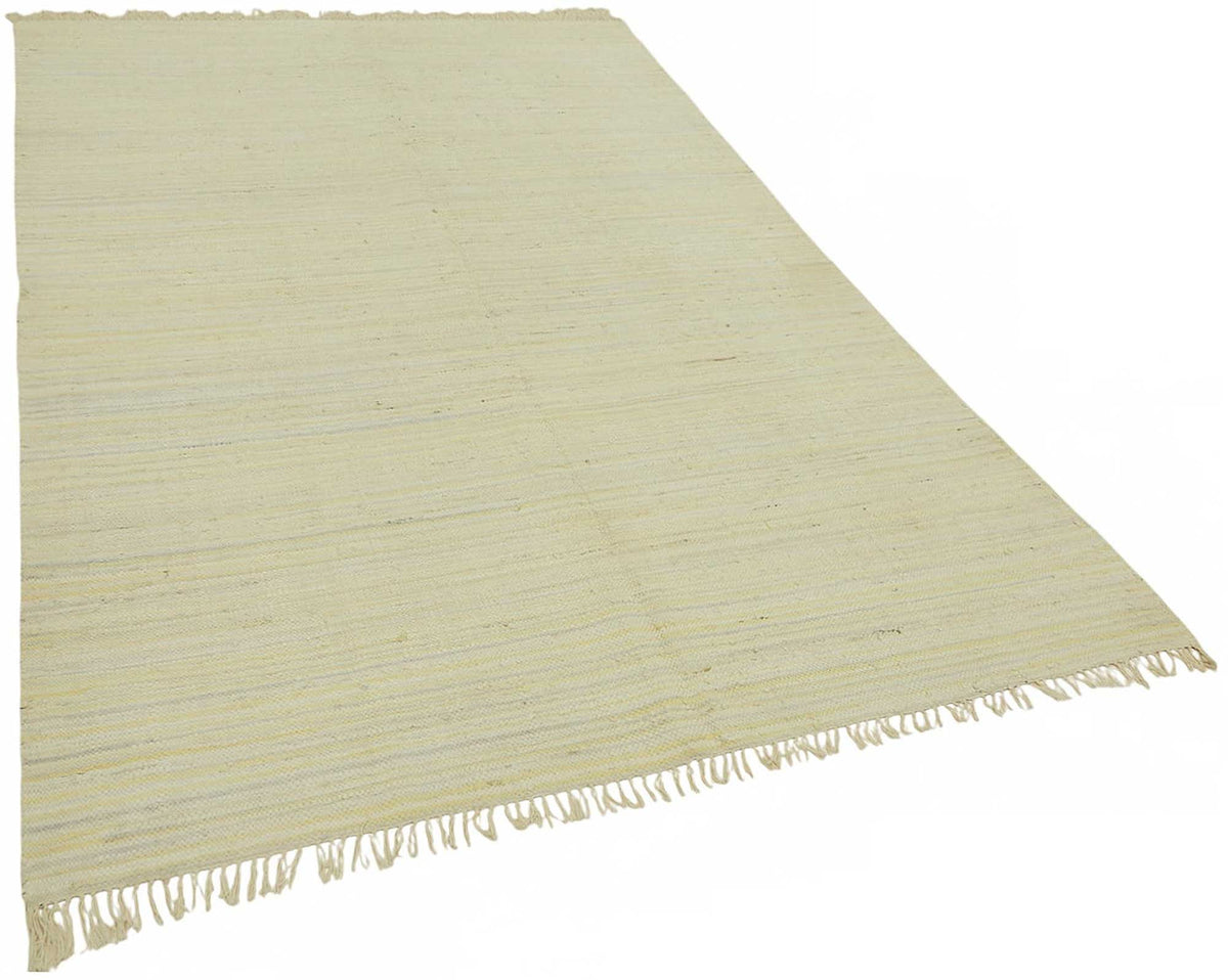 Gozvan Scandinavian Düz Bej ve Kırmızı Dokuma Halı 180x273 cm – genel görünüm