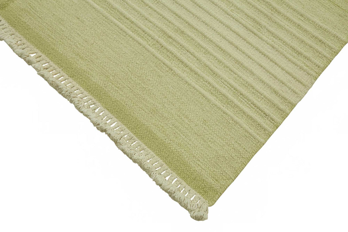 Gozvan Vintage Yeşil ve Bej Çizgili El Dokuma Halı 190x270 cm 48554 – detay görünümü