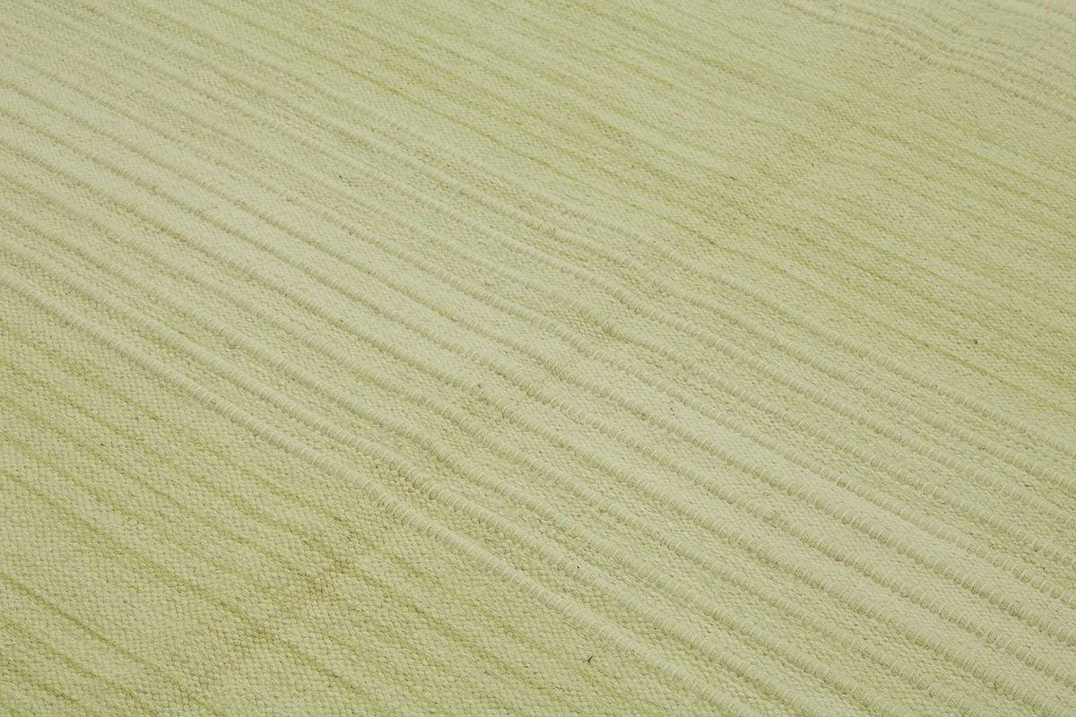 Gozvan Vintage Yeşil ve Bej Çizgili El Dokuma Halı 190x270 cm 48554 – mekânda kullanım