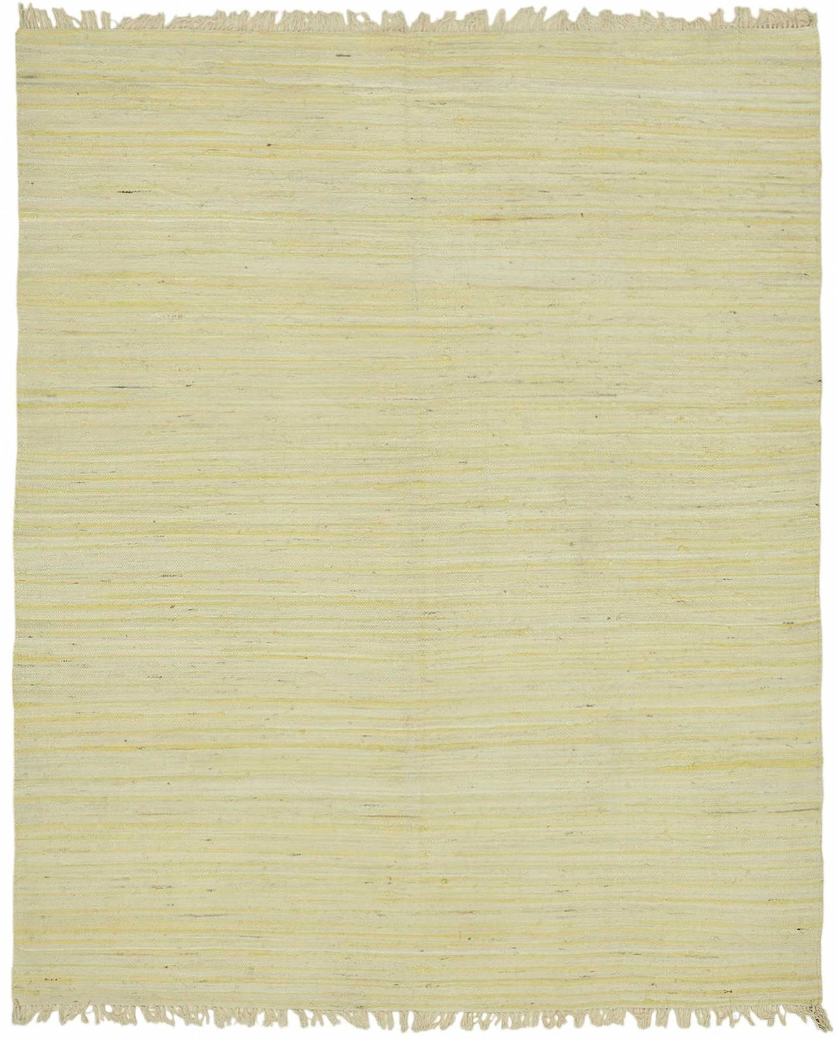 Gozvan Scandinavian Rag Rug Bej Düz Krem Halı 240x292 cm 48557