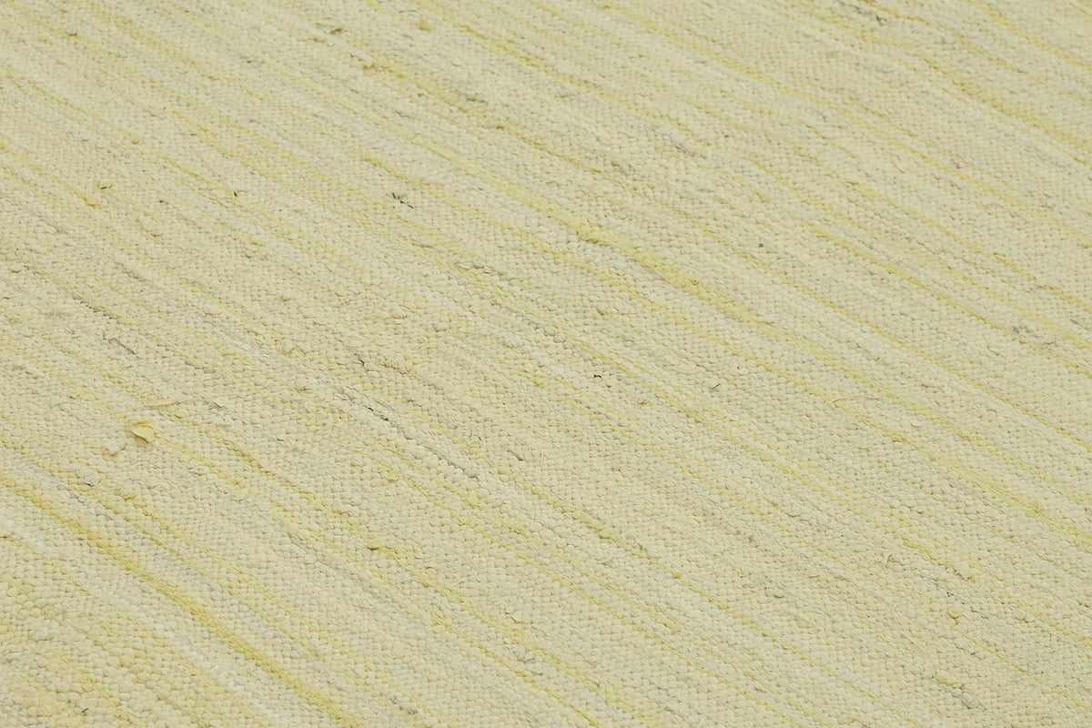 Gozvan Scandinavian Rag Rug Bej Düz Krem Halı 240x292 cm 48557 – mekânda kullanım
