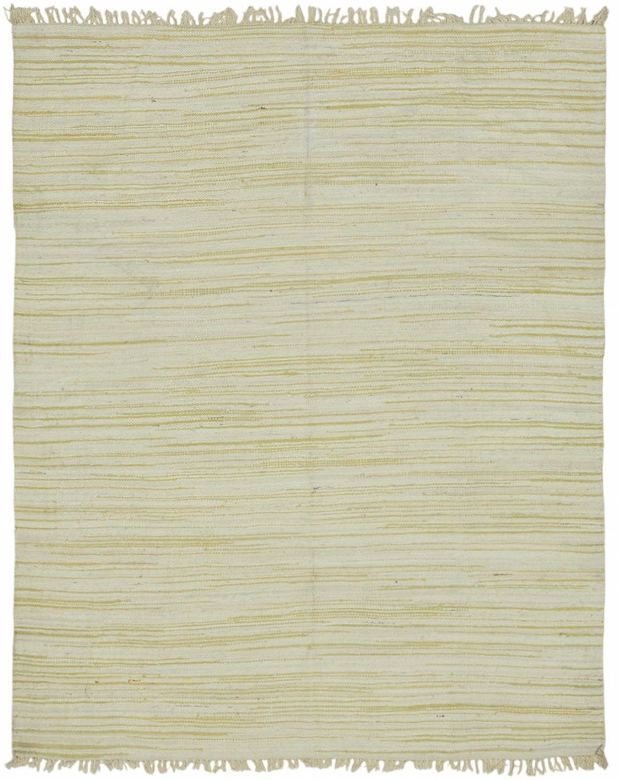Gozvan Vintage Bej Sarı Çizgili Modern Halı 234x297 cm 48559