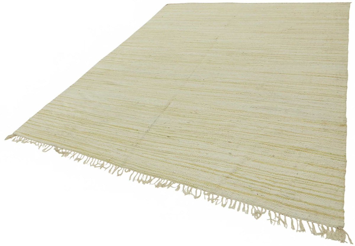 Gozvan Vintage Bej Sarı Çizgili Modern Halı 234x297 cm 48559 – doku yakın çekim