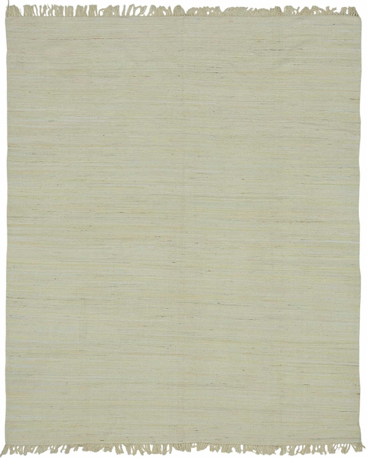 Gozvan Dokuma Modern Düz Ekru Yün El Dokuma Halı 237x288 cm