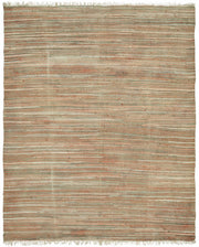 Gozvan Vintage Bej Çizgili Dokuma Modern Halı 240x297 cm 48565