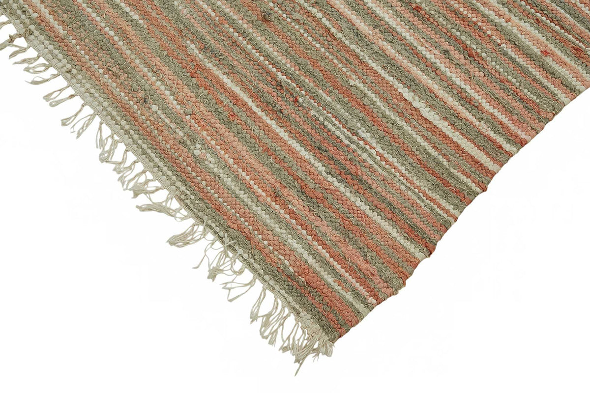 Gozvan Vintage Bej Çizgili Dokuma Modern Halı 240x297 cm 48565 – detay görünümü