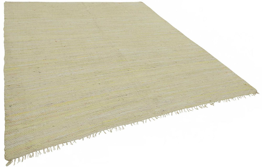Gozvan Modern Düz Bej Halı Melanj Dokulu El Dokuması 244x290 cm – genel görünüm