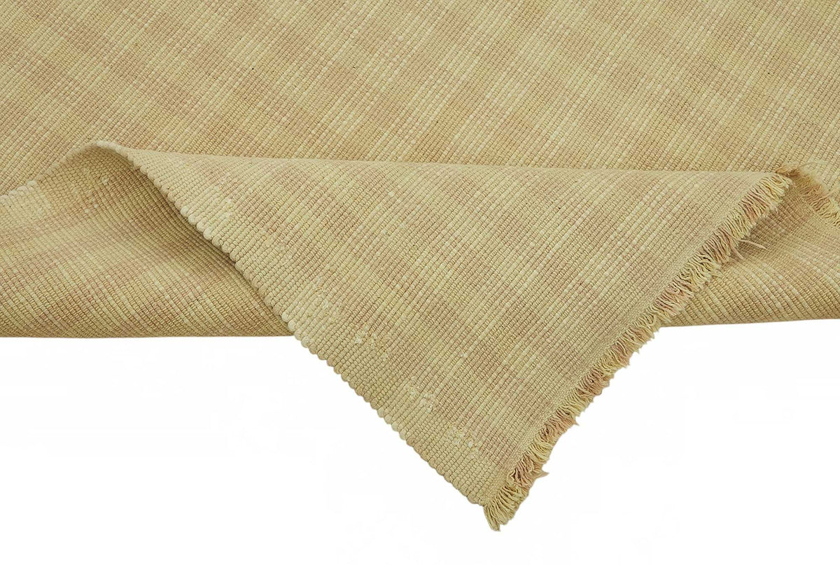 Gozvan Bej Desensiz Dokulu Düz Krem Halı 235x276 cm 48572 – kenar detayı