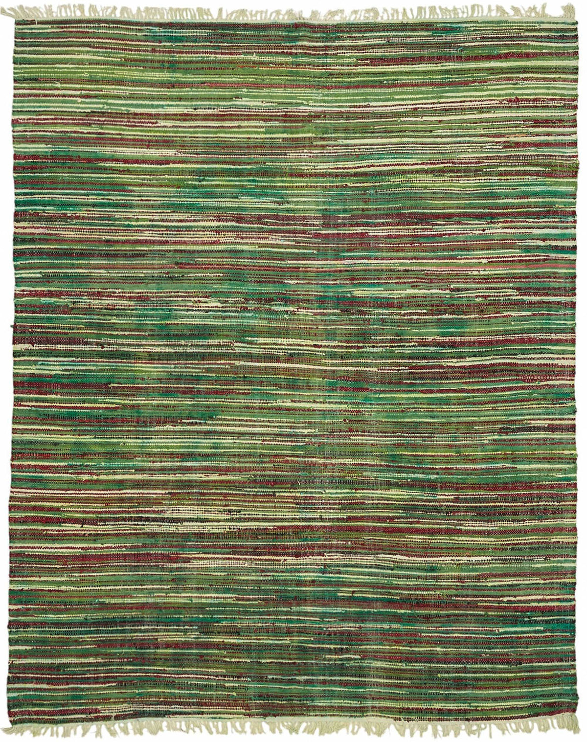 Gozvan Çizgili Çok Renkli El Dokuma Vintage Halı 238x294 cm
