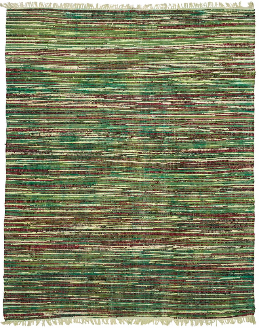 Gozvan Çizgili Çok Renkli El Dokuma Vintage Halı 238x294 cm