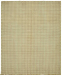 Gozvan Desensiz Dokulu Modern Düz Krem Halı 236x276 cm