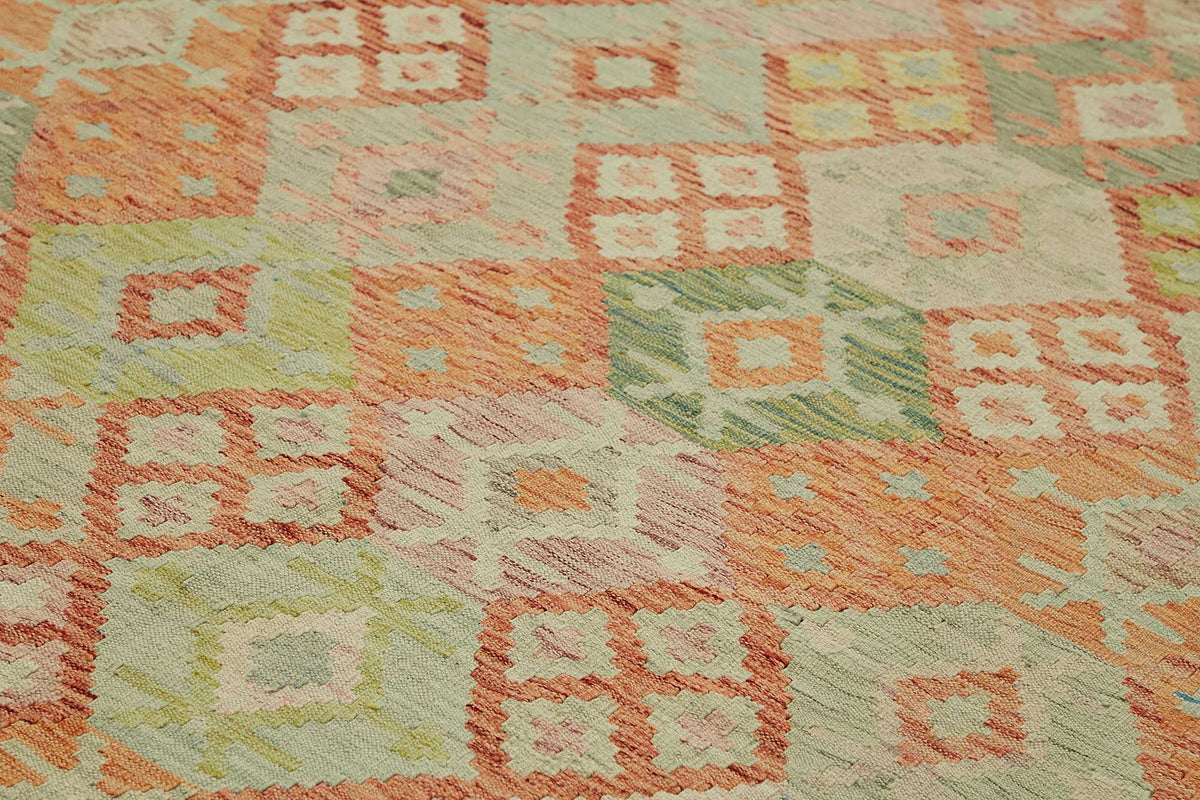 Velmo Söküntü Bej Geometrik Desenli El Dokuma Halı 305x490 cm 48789 – mekânda kullanım