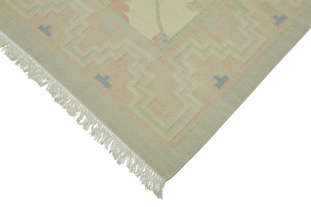 Krovix Geometrik Kilim Bej ve Açık Gri El Dokuma 271x361 cm 48893 – detay görünümü