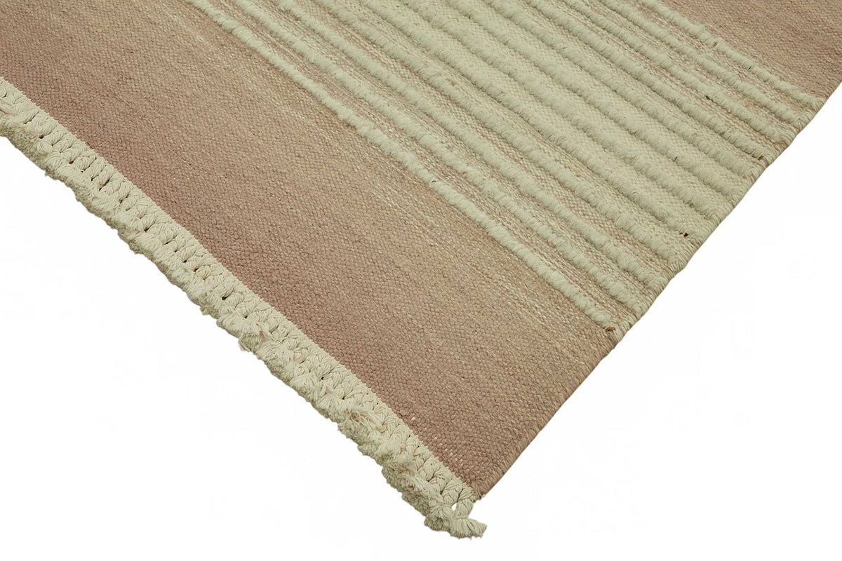 سجادة عصرية منسوجة بالصوف والقطن من غوزفان، بخطوط بدرجات ترابية، 283x357 cm 48915 – عرض تفصيلي