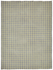 Gozvan Gri Bej Geometrik Desenli Modern Yün El Dokuma Halı 260x330 cm
