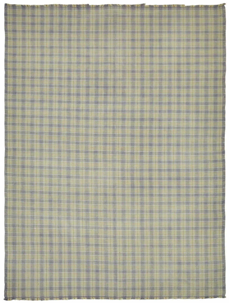 Gozvan Grey Beige Geometric Patterned Modern Wool Hand-Woven Rug 260x330 cm