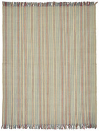 Gozvan Bej Mavi Çizgili Modern El Dokuma Halı 261x336 cm