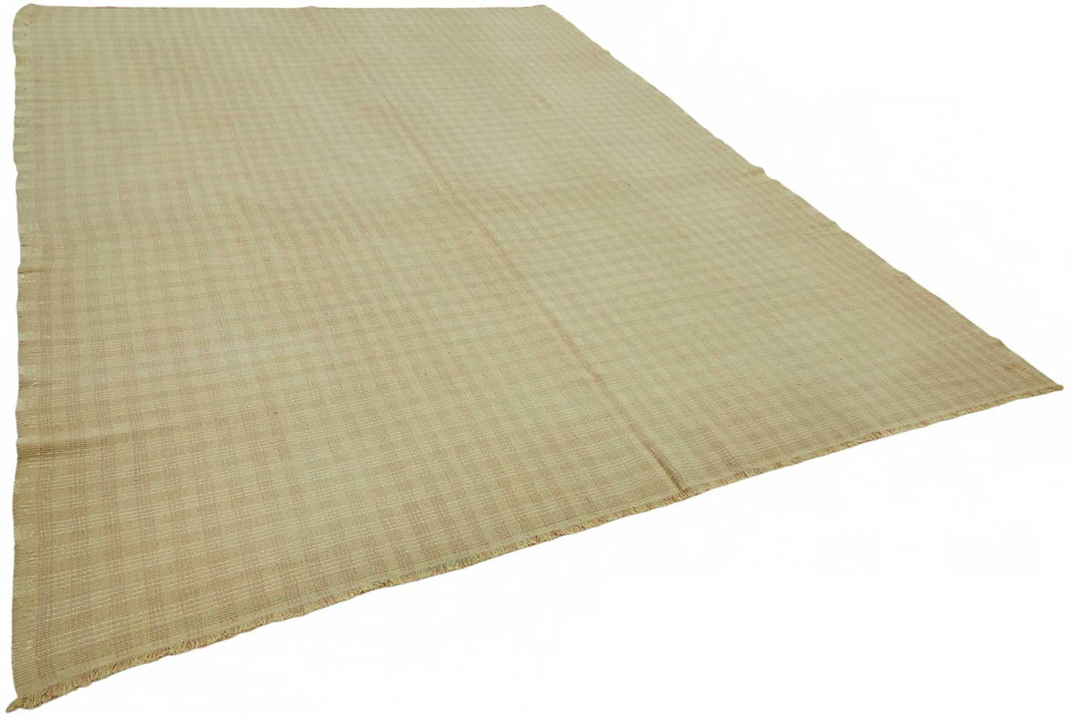 Gozvan Düz Bej Halı Modern Dokulu El Dokuması 248x316 cm 48929 – genel görünüm