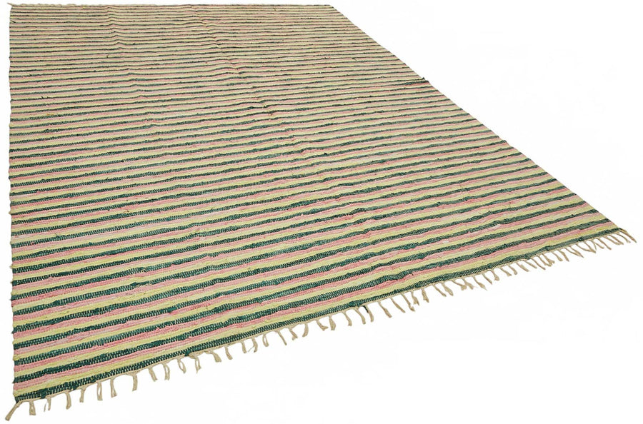 Gozvan Scandinavian Çok Renkli Çizgili Kabartmalı Kilim 250x320 cm 48934 – genel görünüm