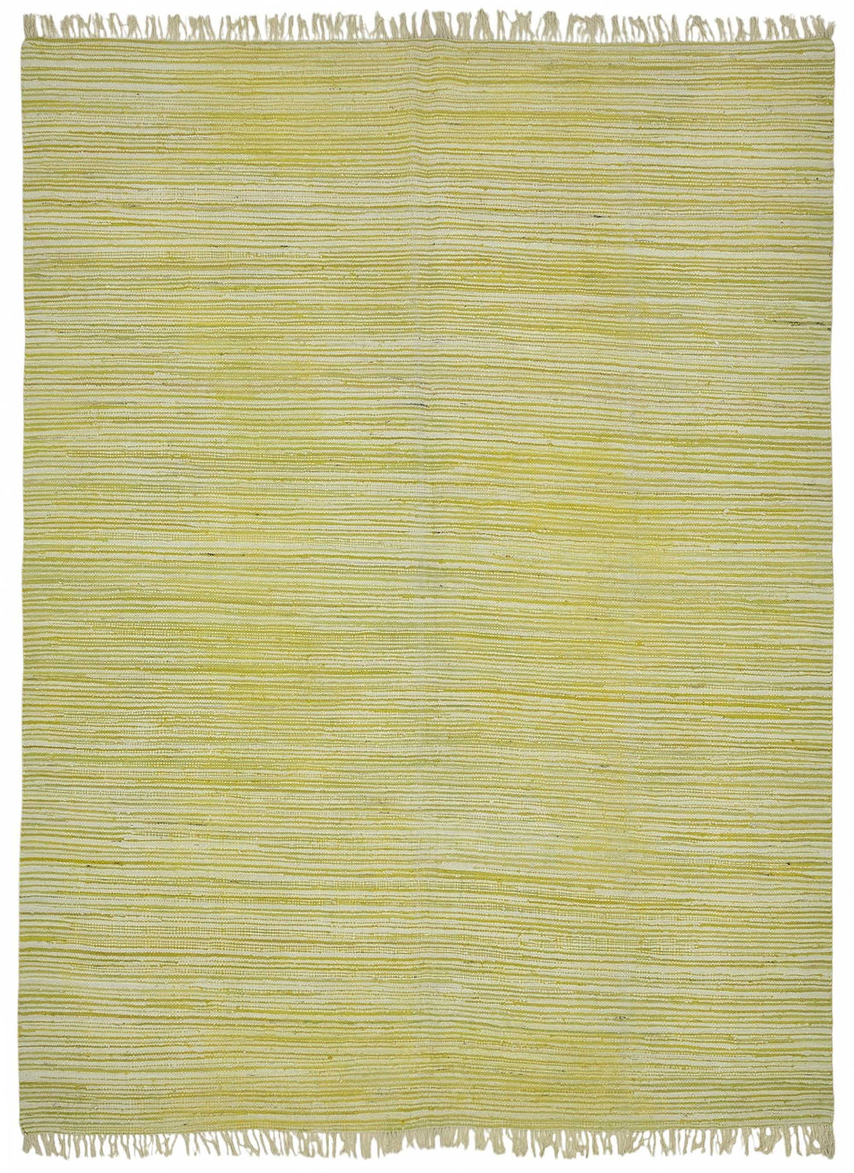Gozvan Vintage Sarı Krem Çizgili Dokuma Modern Halı 267x358 cm 48937