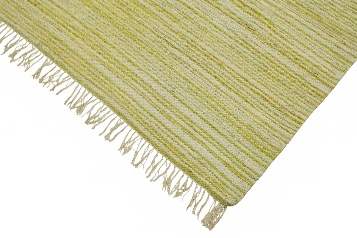 Gozvan Vintage Sarı Krem Çizgili Dokuma Modern Halı 267x358 cm 48937 – detay görünümü