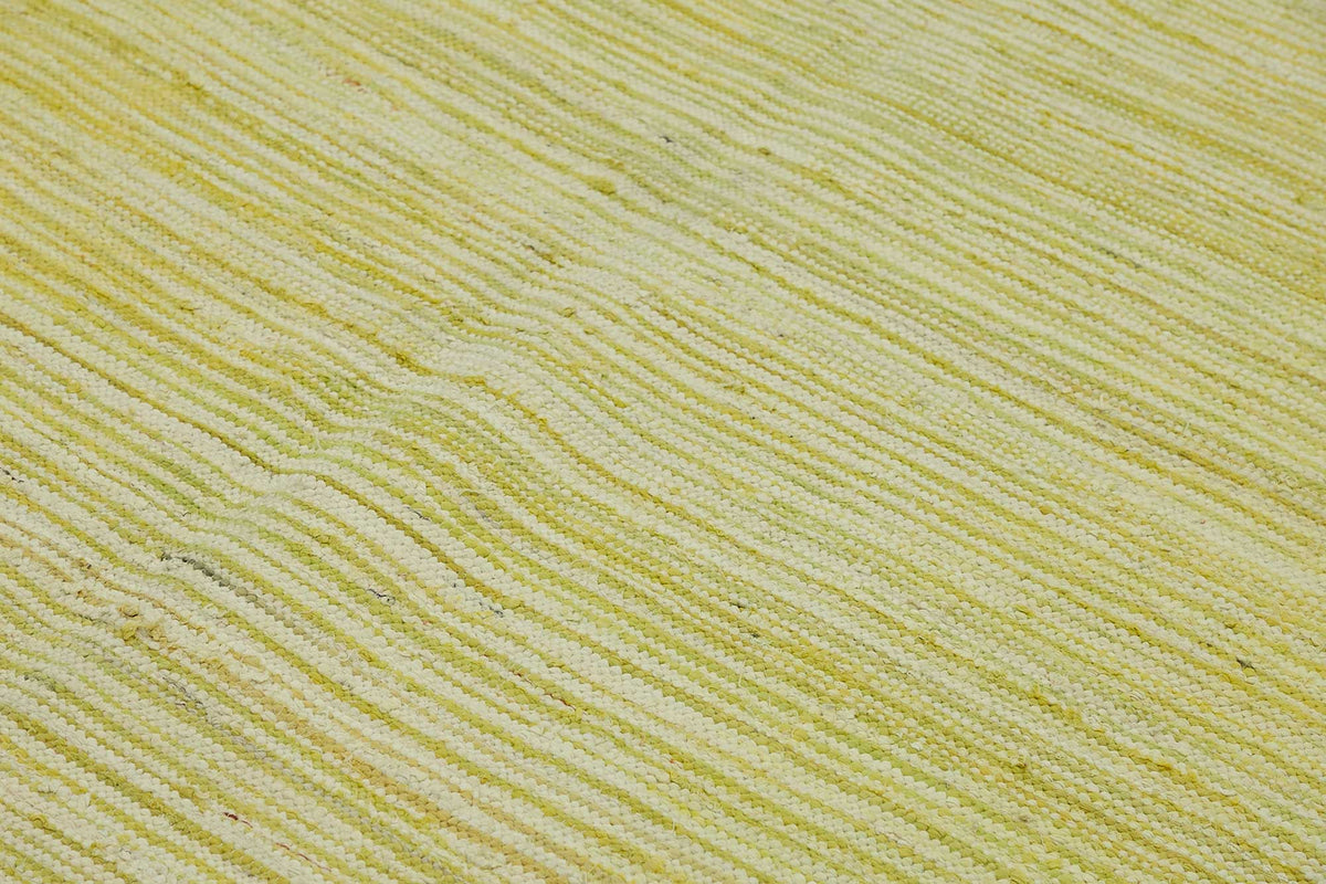 Gozvan Vintage Sarı Krem Çizgili Dokuma Modern Halı 267x358 cm 48937 – mekânda kullanım
