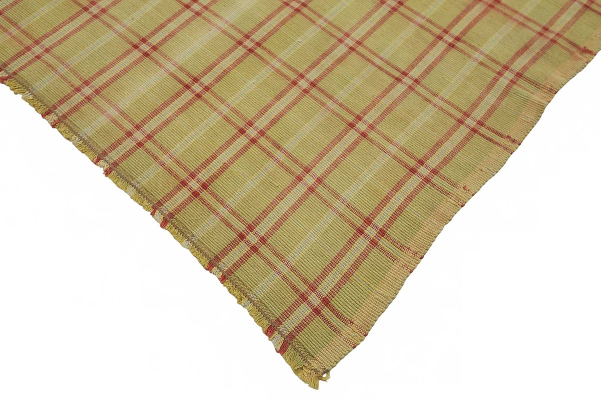 Gozvan Sarı Kırmızı Geometrik Desenli Düz Kırmızı Halı 258x336 cm 48938 – detay görünümü