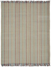 Gozvan Bej ve Mavi Çizgili Modern El Dokuma Halı 263x330 cm 48947