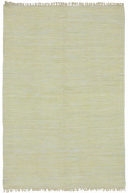 Gozvan Düz Krem Halı Hareli Yüzeyli Modern El Dokuma 280x417 cm