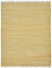 Gozvan Bej Rengi Halı Çizgili ve Gold Tonlu Vintage Dokuma 271x345 cm