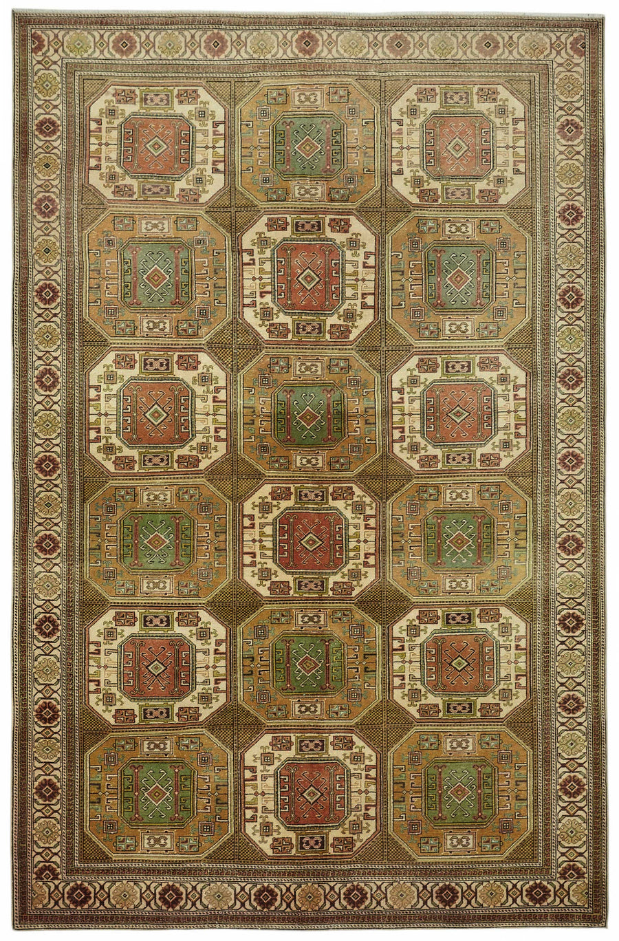 Javrik Brauner Teppich 6 m² Ethnisch Geometrisch Gemustert 198x300 cm