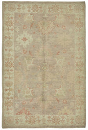 Lomli Bej Gri Madalyon Desenli El Dokuma Halı 121x180 cm