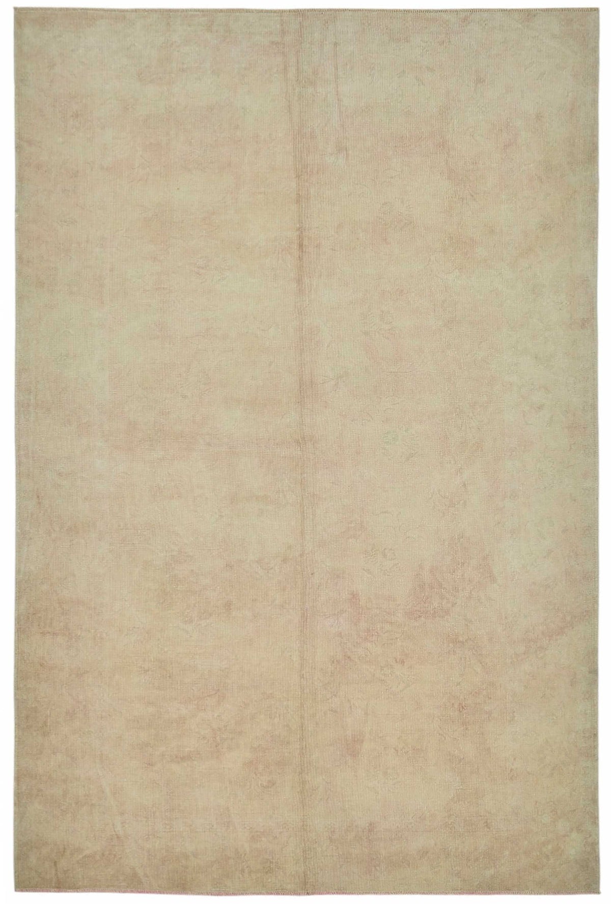 Vamave Bej Krem Düz Modern Uşak El Dokuma Halı 209x318 cm