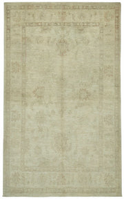 Vamave Madalyon Desenli Bej ve Açık Kahve Tonlu Uşak Halısı 162x270 cm