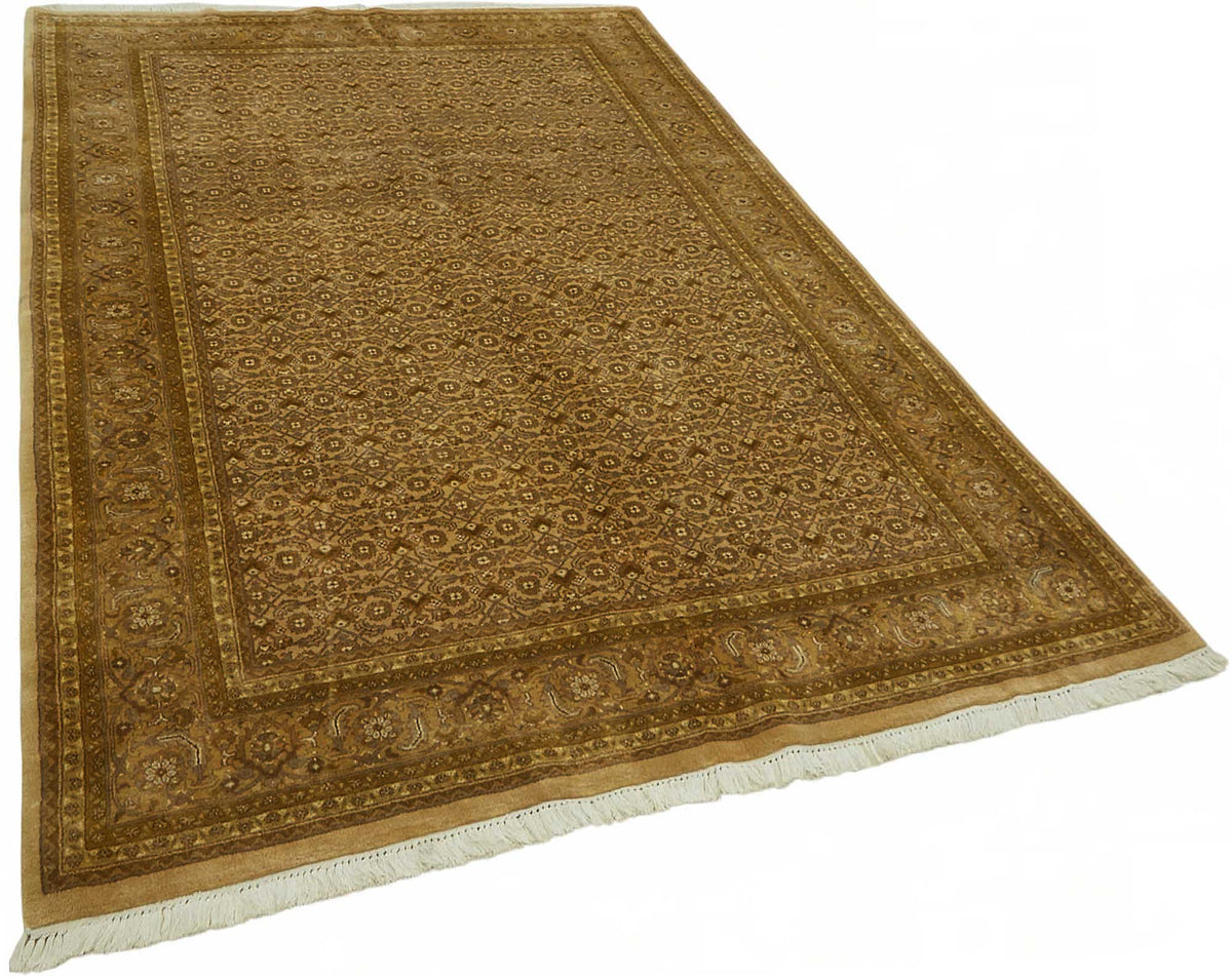 Vamave Kahverengi ve Bej Geometrik Desenli Uşak Halısı 183x274 cm – genel görünüm