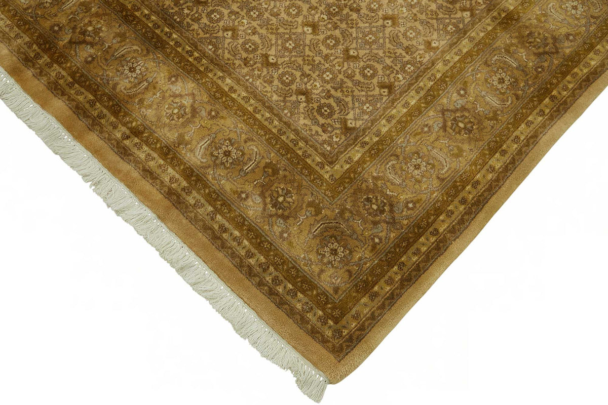 Vamave Kahverengi ve Bej Geometrik Desenli Uşak Halısı 183x274 cm – detay görünümü