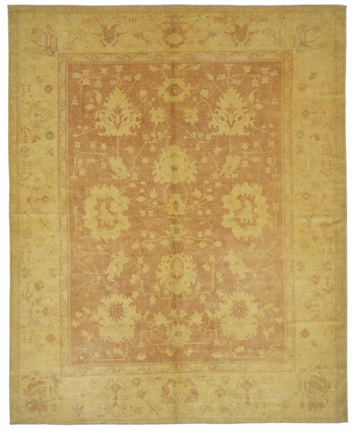 Vamave Bej Uşak Halısı Klasik Çiçek Desenli 208x253 cm 49096