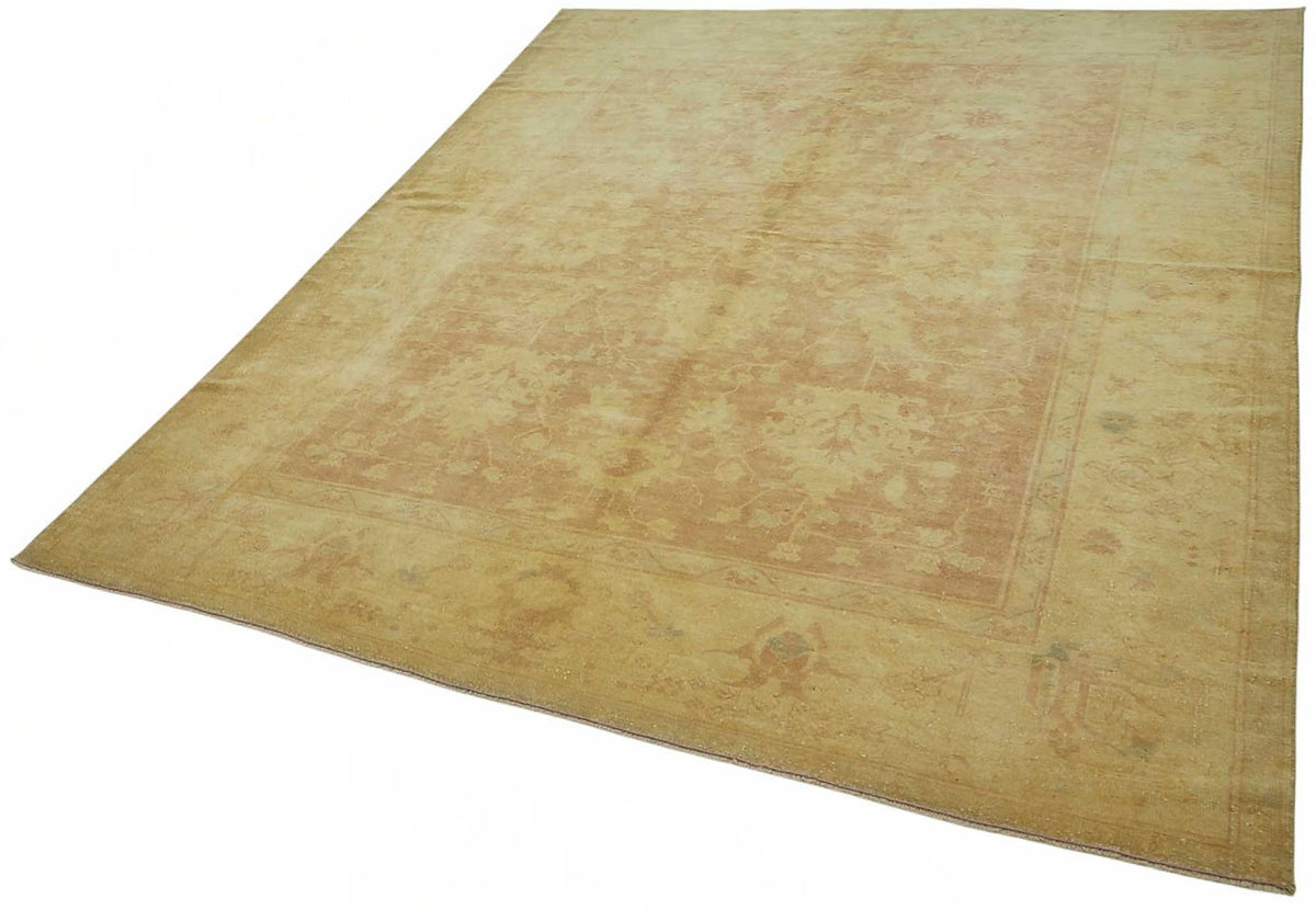 Vamave Bej Uşak Halısı Klasik Çiçek Desenli 208x253 cm 49096 – doku yakın çekim