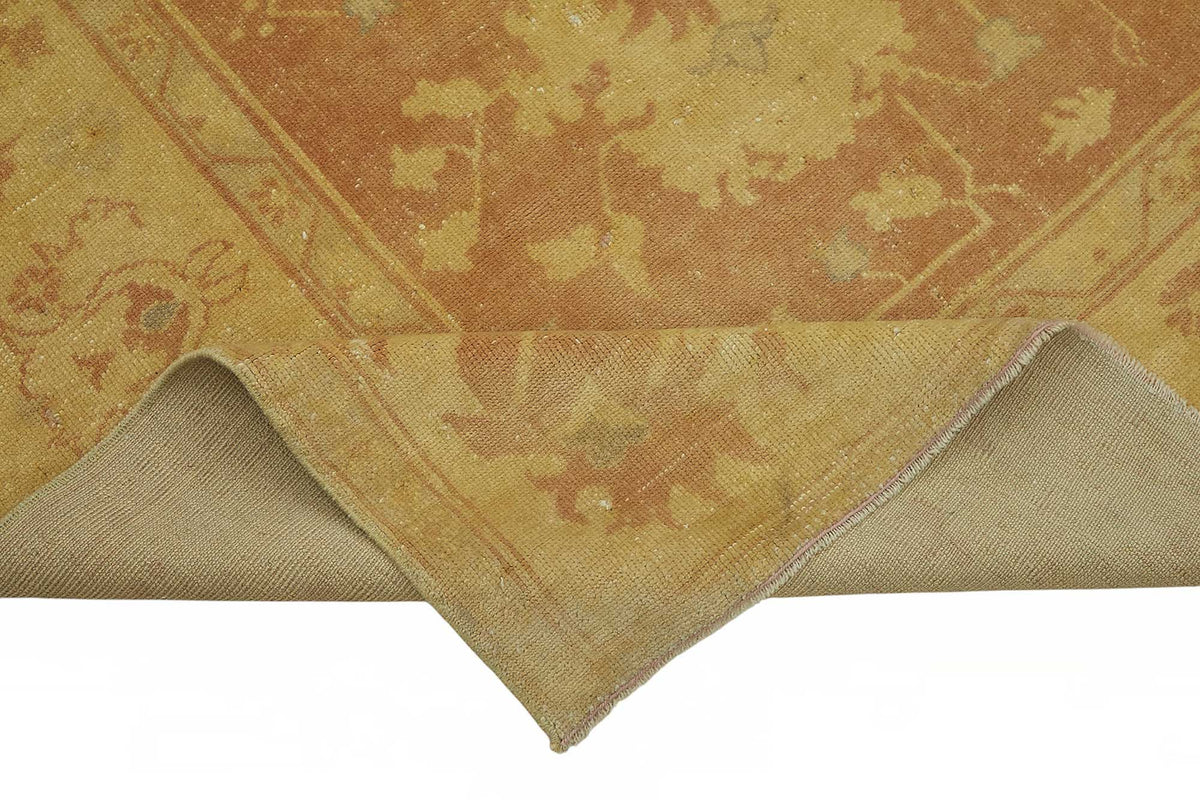 Vamave Bej Uşak Halısı Klasik Çiçek Desenli 208x253 cm 49096 – kenar detayı