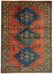 Vamave Uşak Kırmızı Dokuma Halı Geometrik Desenli 202x280 cm 49105