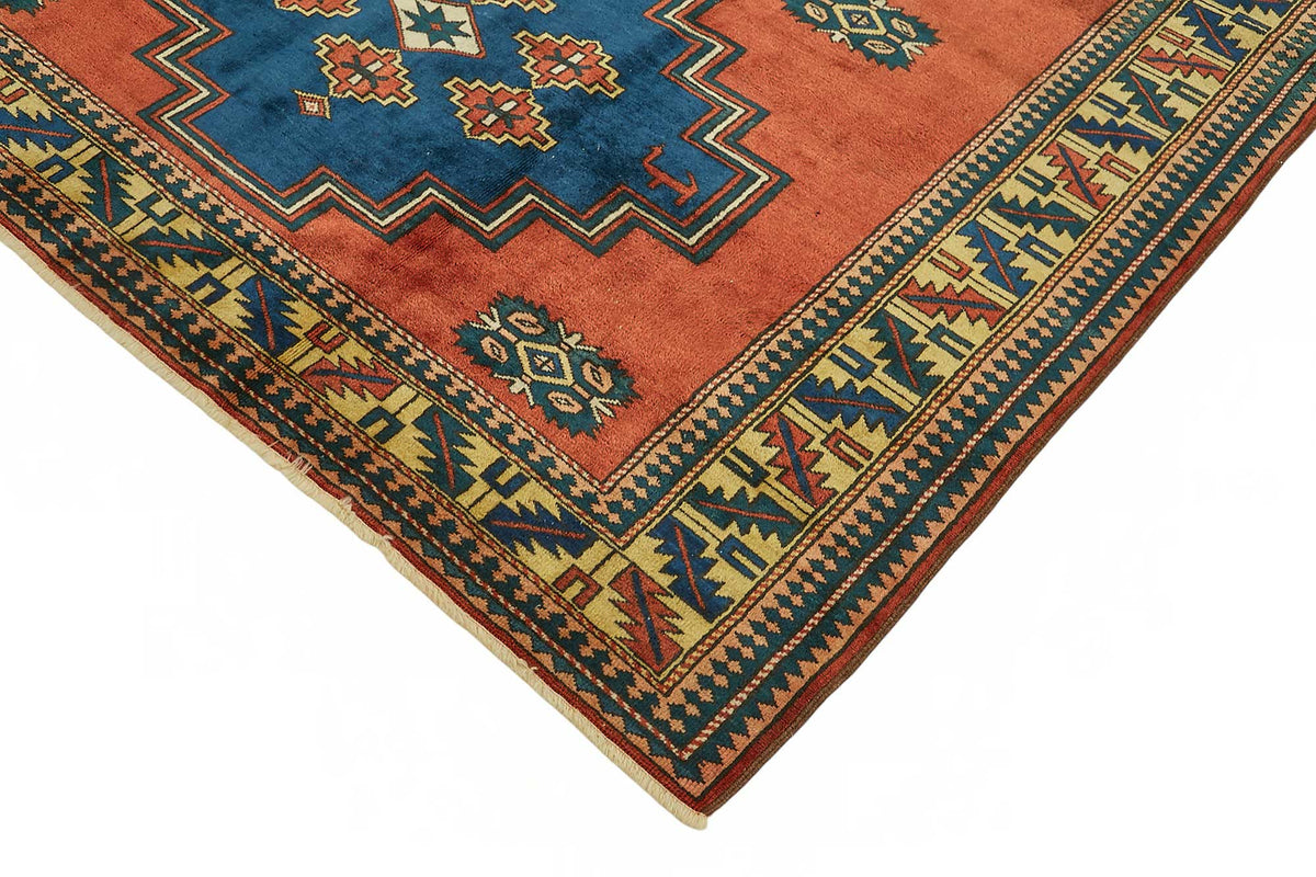 Vamave Uşak Kırmızı Dokuma Halı Geometrik Desenli 202x280 cm 49105 – detay görünümü