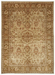 Vamave Kahverengi Halı 6 m2 Uşak El Dokuma Çiçekli 186x254 cm